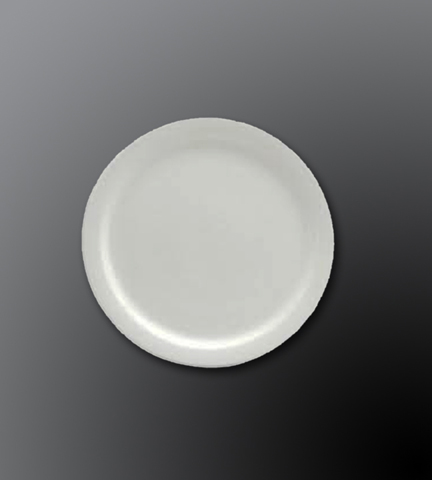 Narrow Rim Porcelain Dinnerware Alpine White Plate 5.5" Dia.